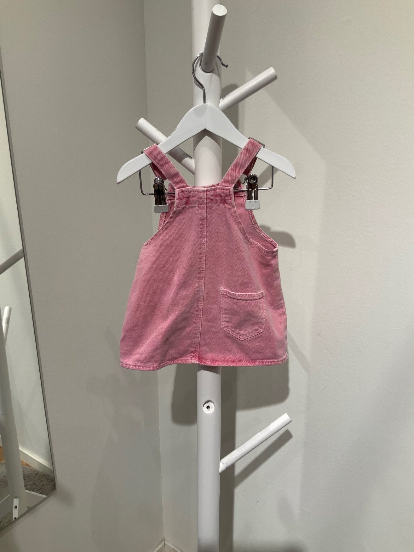 S Zara Jeansklänning 80 Rosa