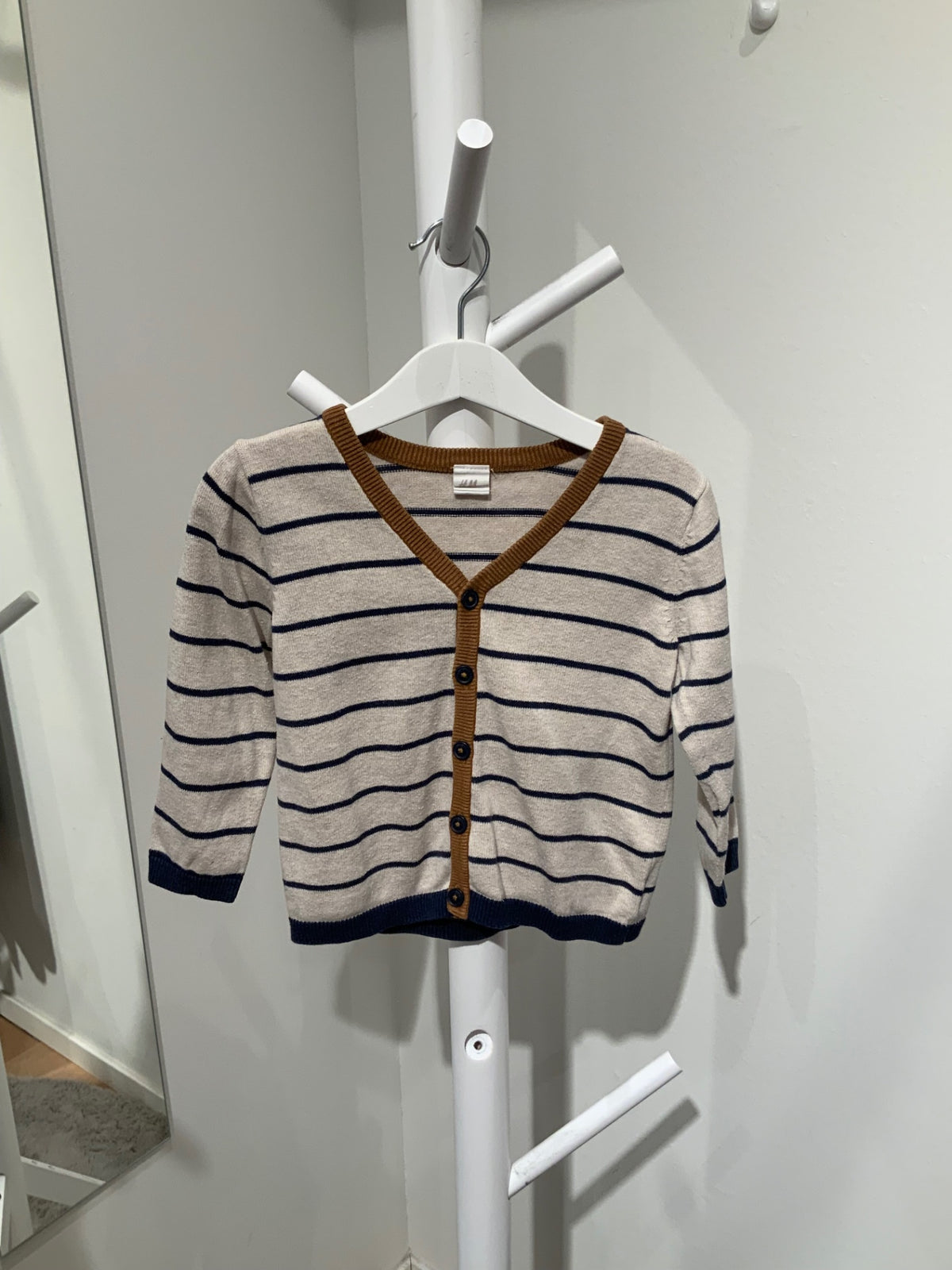 S H&M Kofta 92 randig