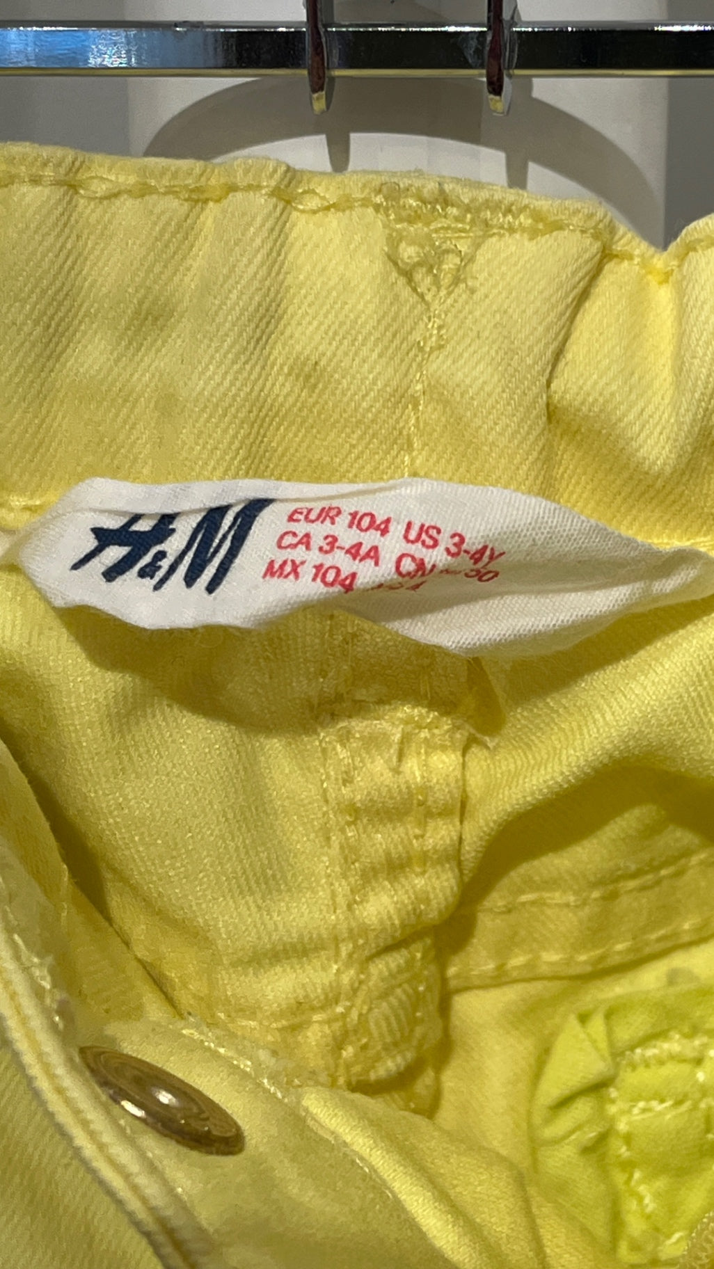 S H&M Byxor 104 Gul