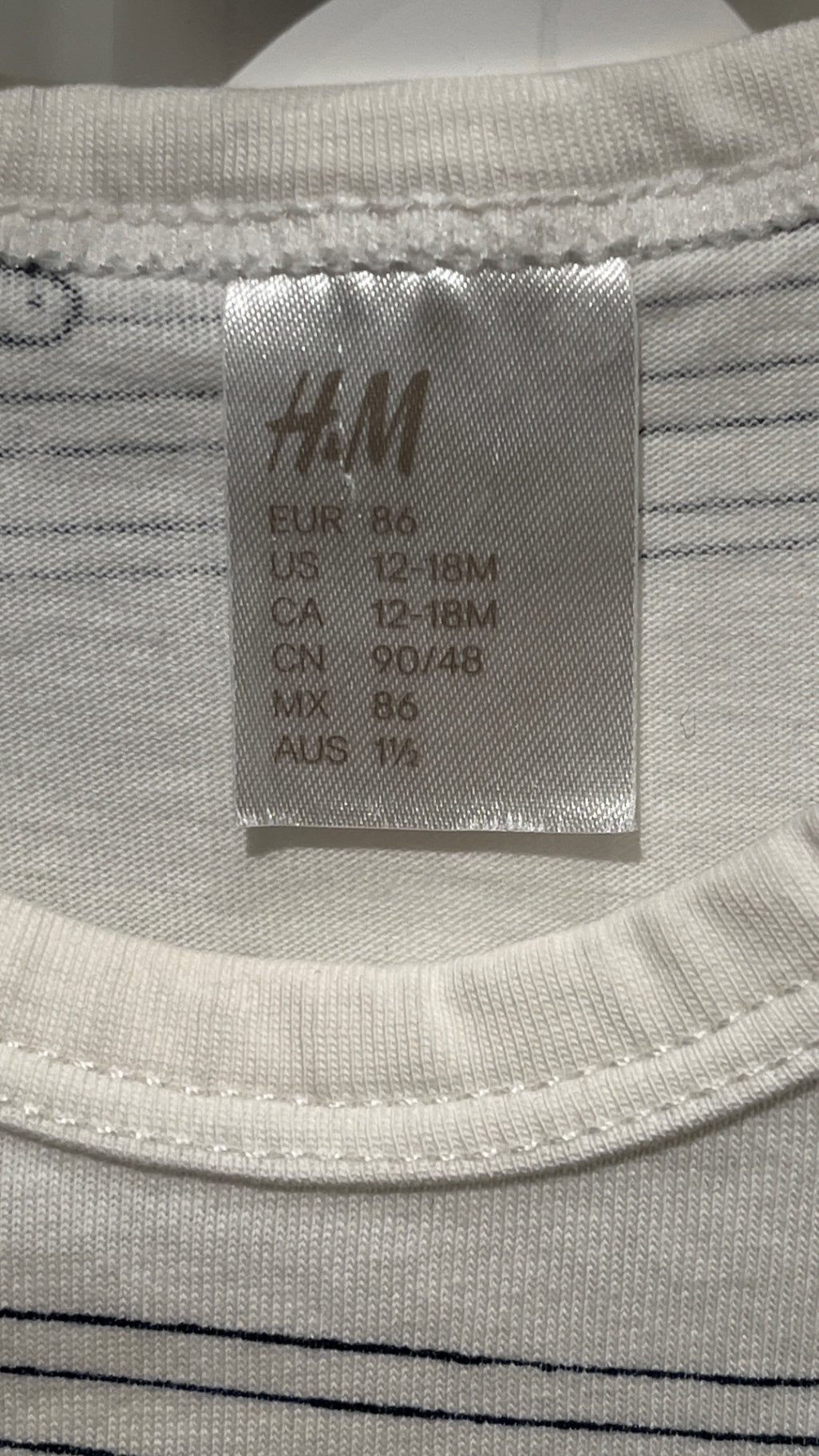 S H&M Linne 86 Vit/Fiskar