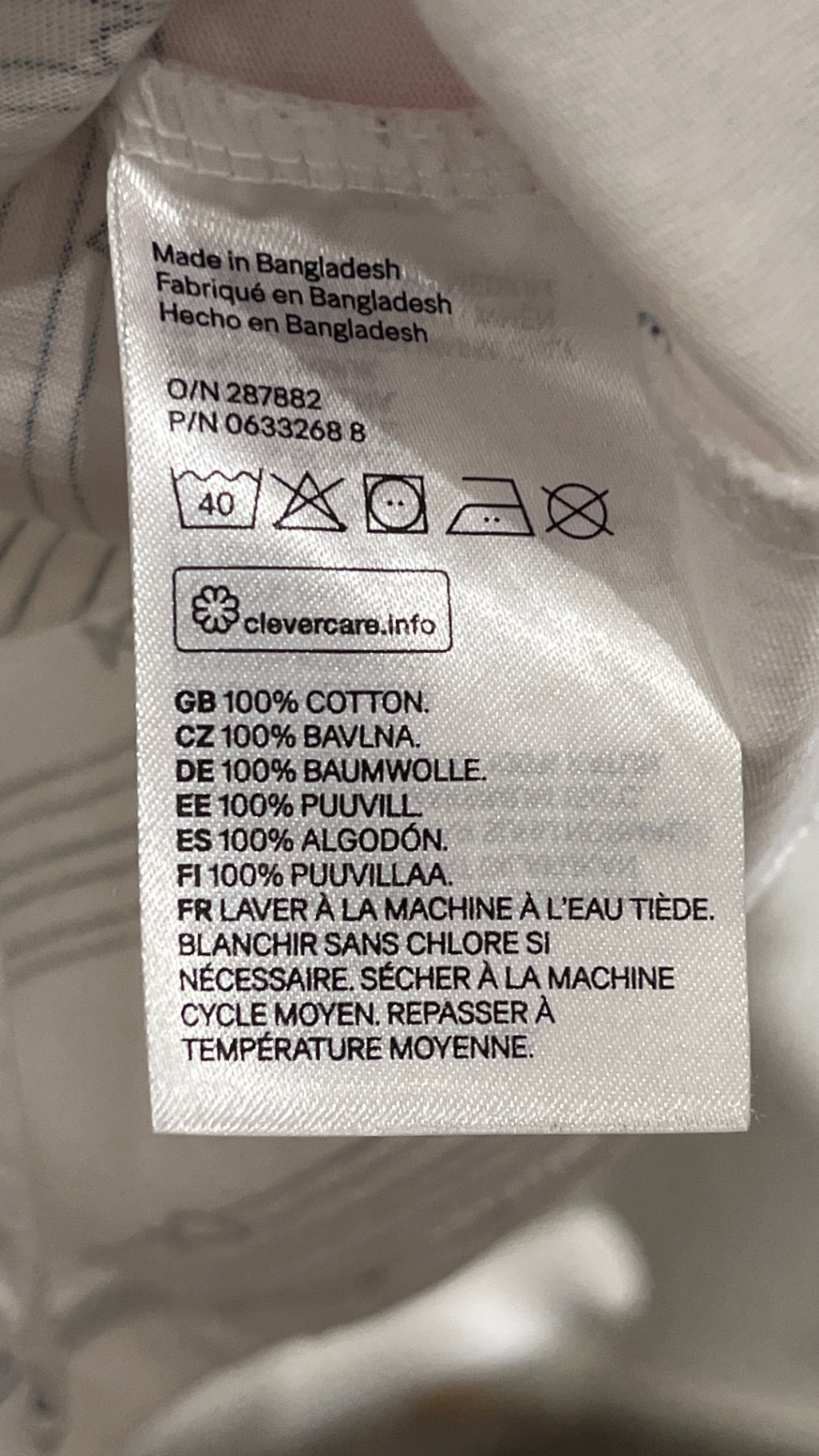 S H&M Linne 86 Vit/Fiskar