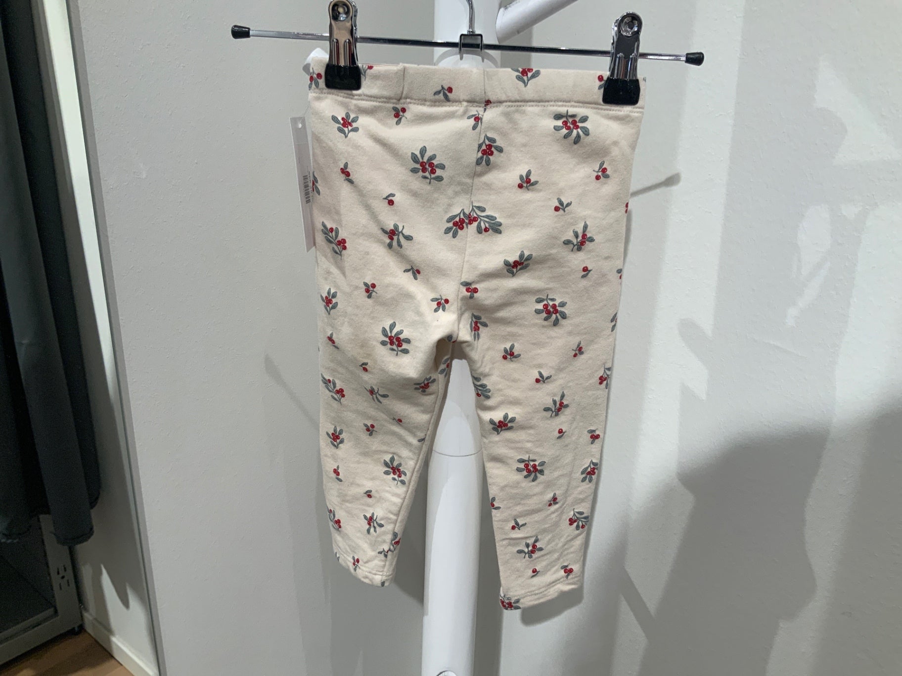 S H&M Byxor 80 Beige/Körsbär