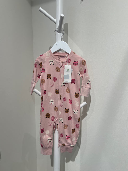 S Lindex Pyjamas 68 Rosa/Katter