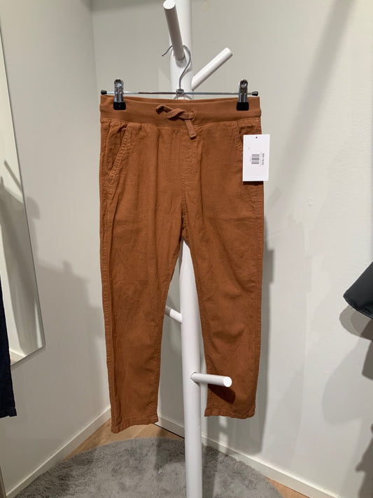 S H&M Byxor 128 Brun Linne