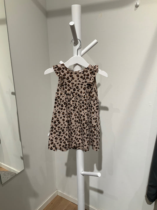 S H&M Klänning 92 Leopard