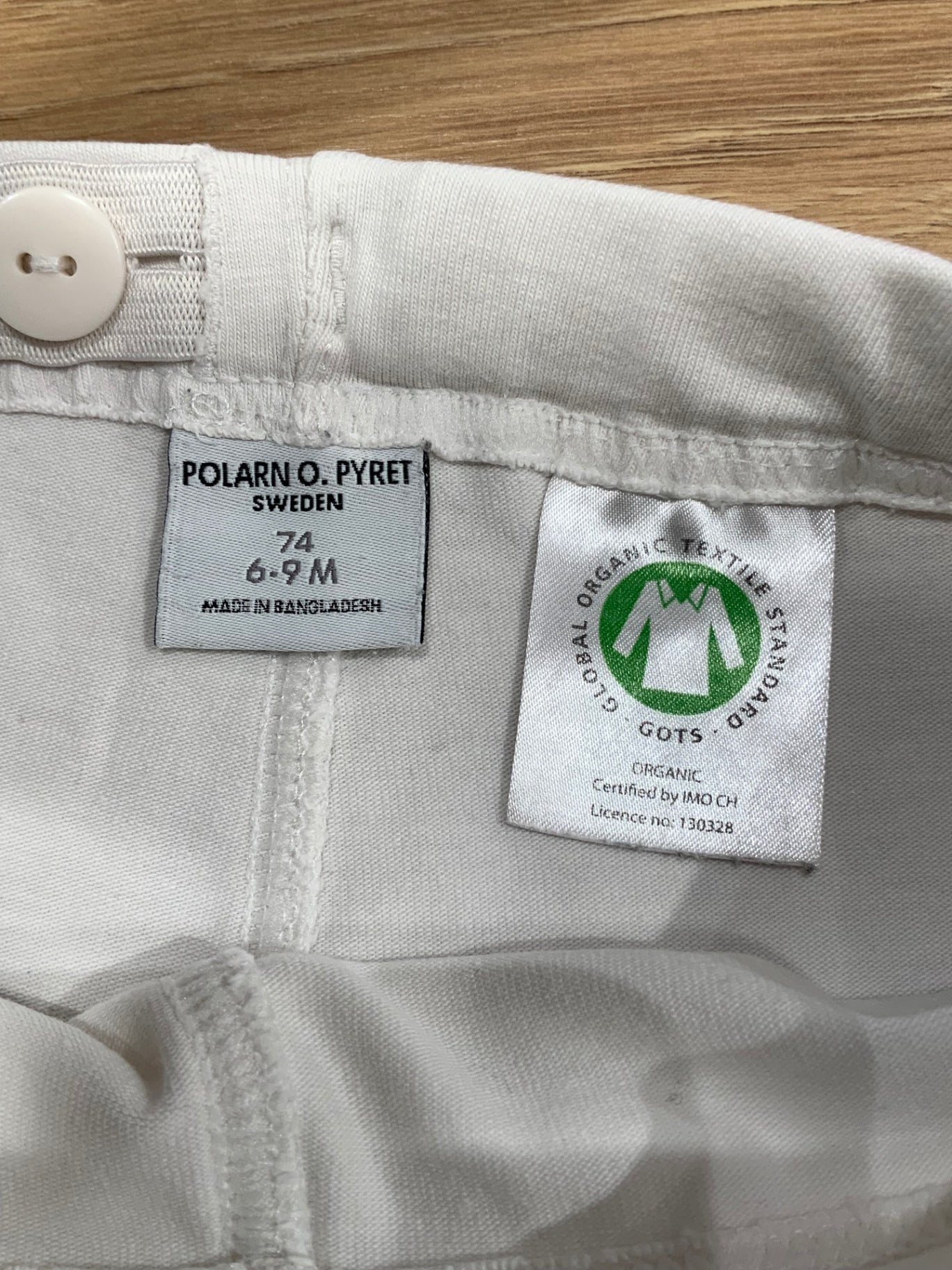 S Polarn o. Pyret Leggings 74 vit