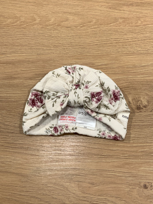 S Newbie Mössa 40/42 (0-4 Mån) Beige/Blommig