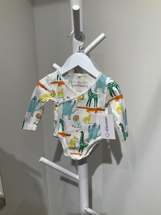 S Stella McCartney Body + Mössa + Haklapp set 68 Vit/Djungel