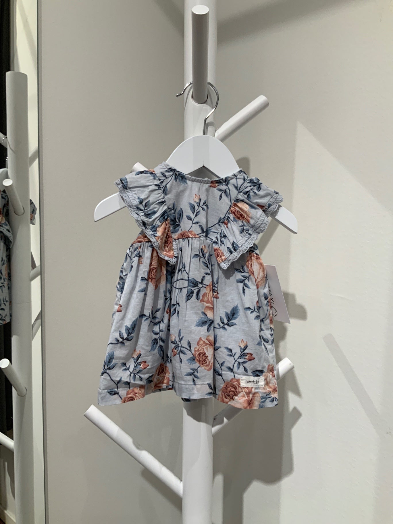 S Newbie Klänning 56 Blå/Blommig