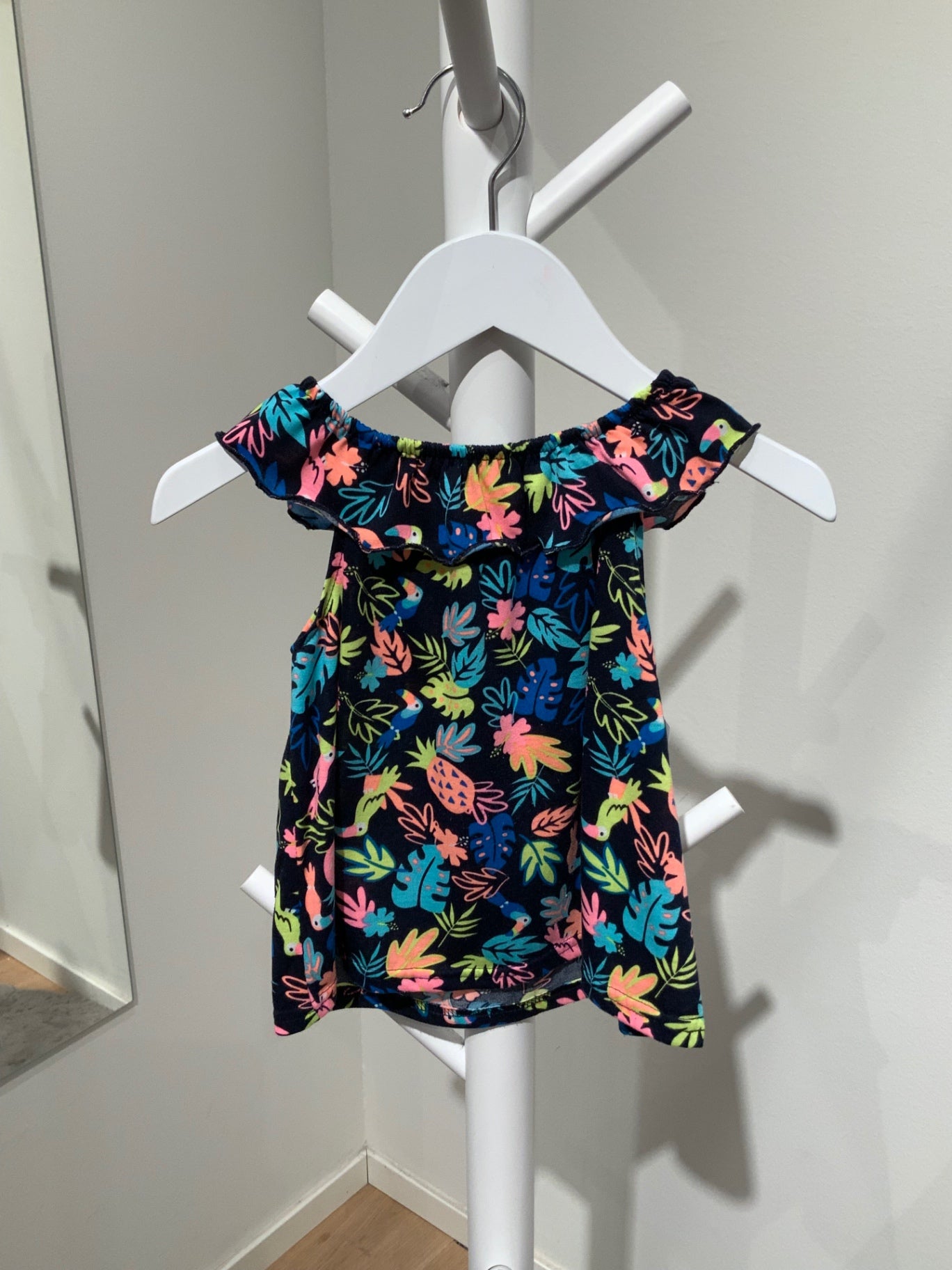 S Kiki&Koko Topp 104 Mörkblå/Sommar