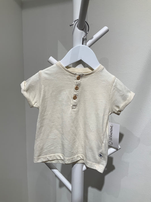 K Bebe tshirt beige  68 (5-6 mån.)