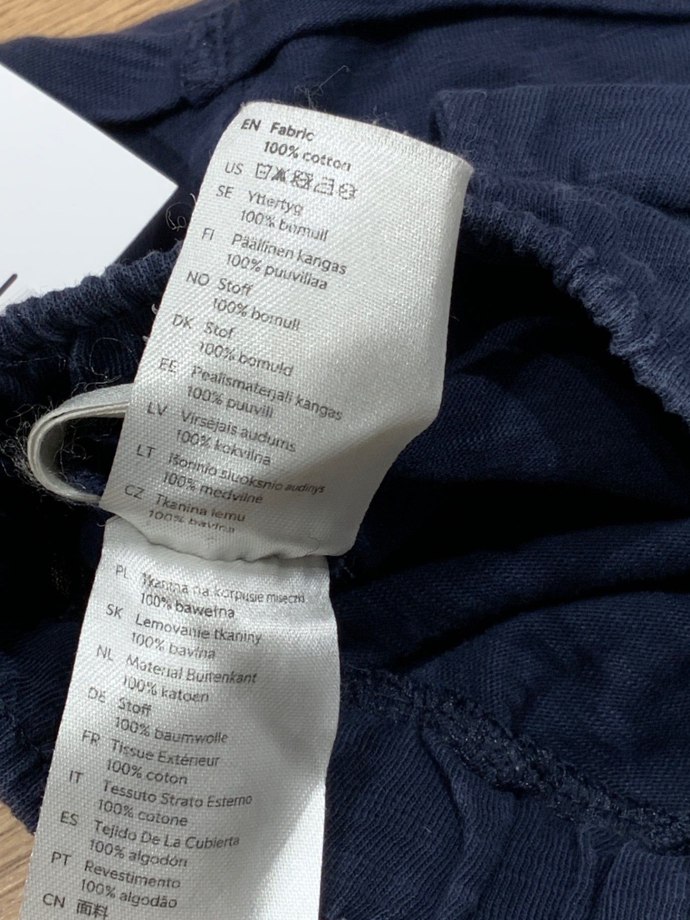S Lindex shorts blå 110/116
