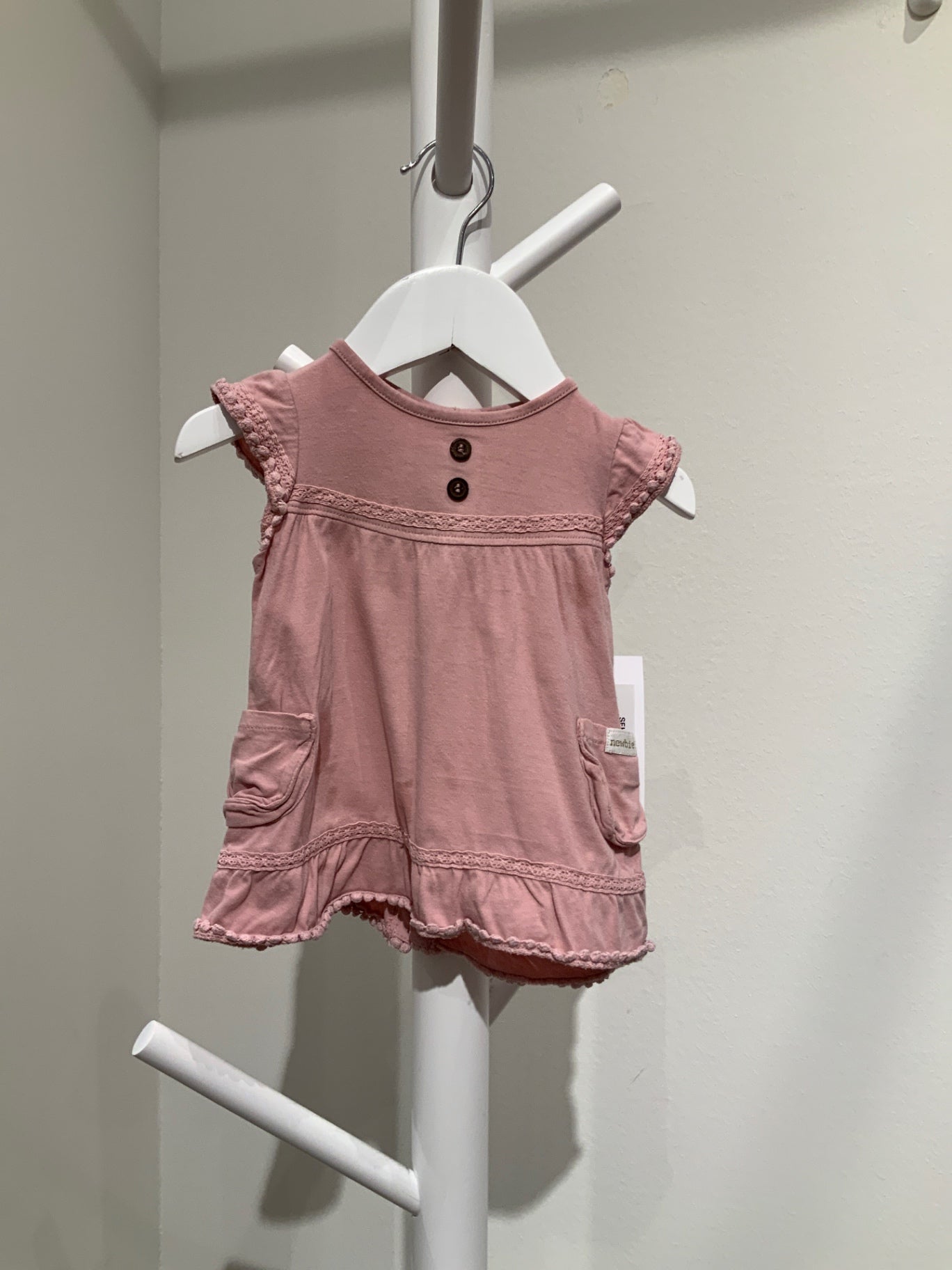 S Newbie Klänning 62/68 Rosa