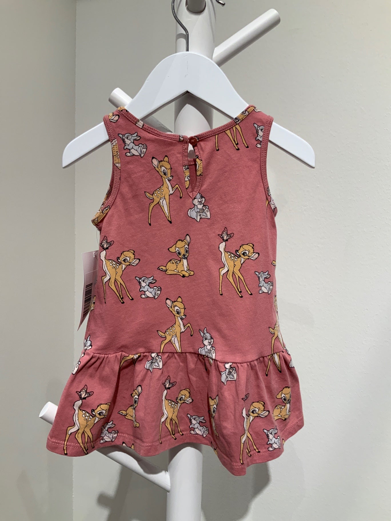 S H&M Klänning 74 Rosa/Djur