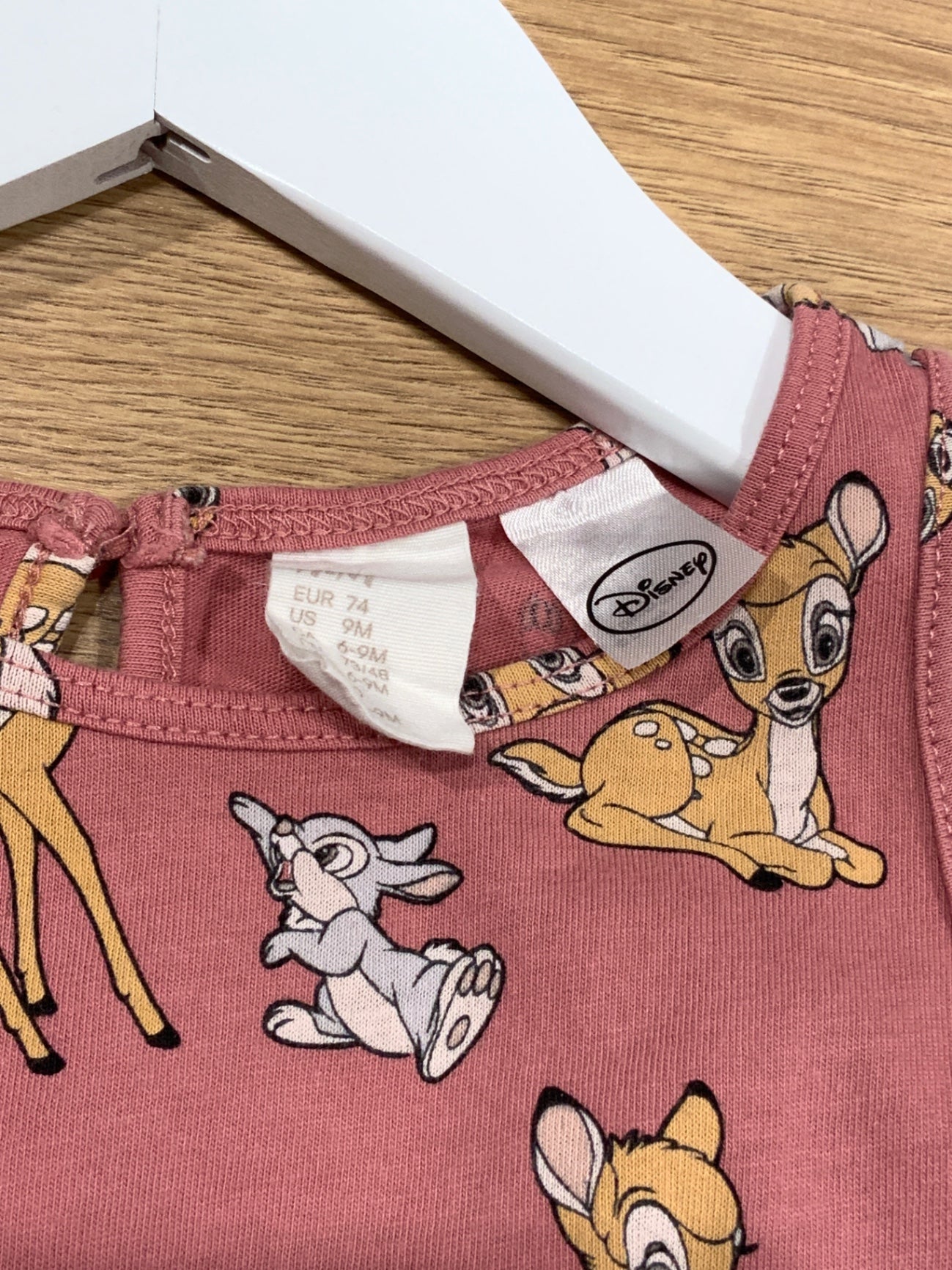 S H&M Klänning 74 Rosa/Djur