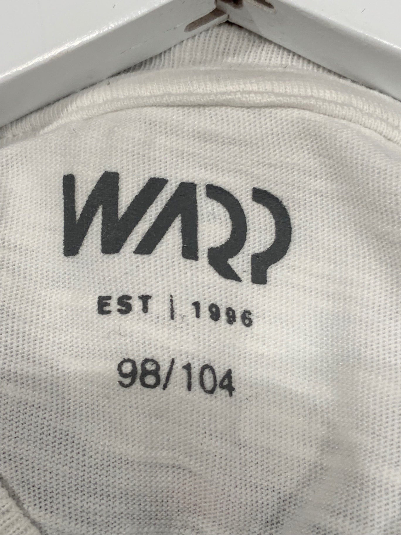 S WARP Långärmad tröja 98/104 Vit