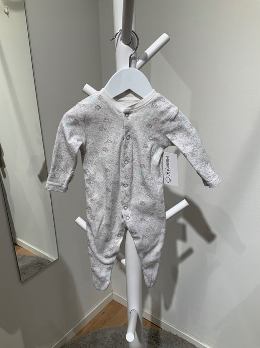 S Primark Pyjamas 62 Grå/Moln