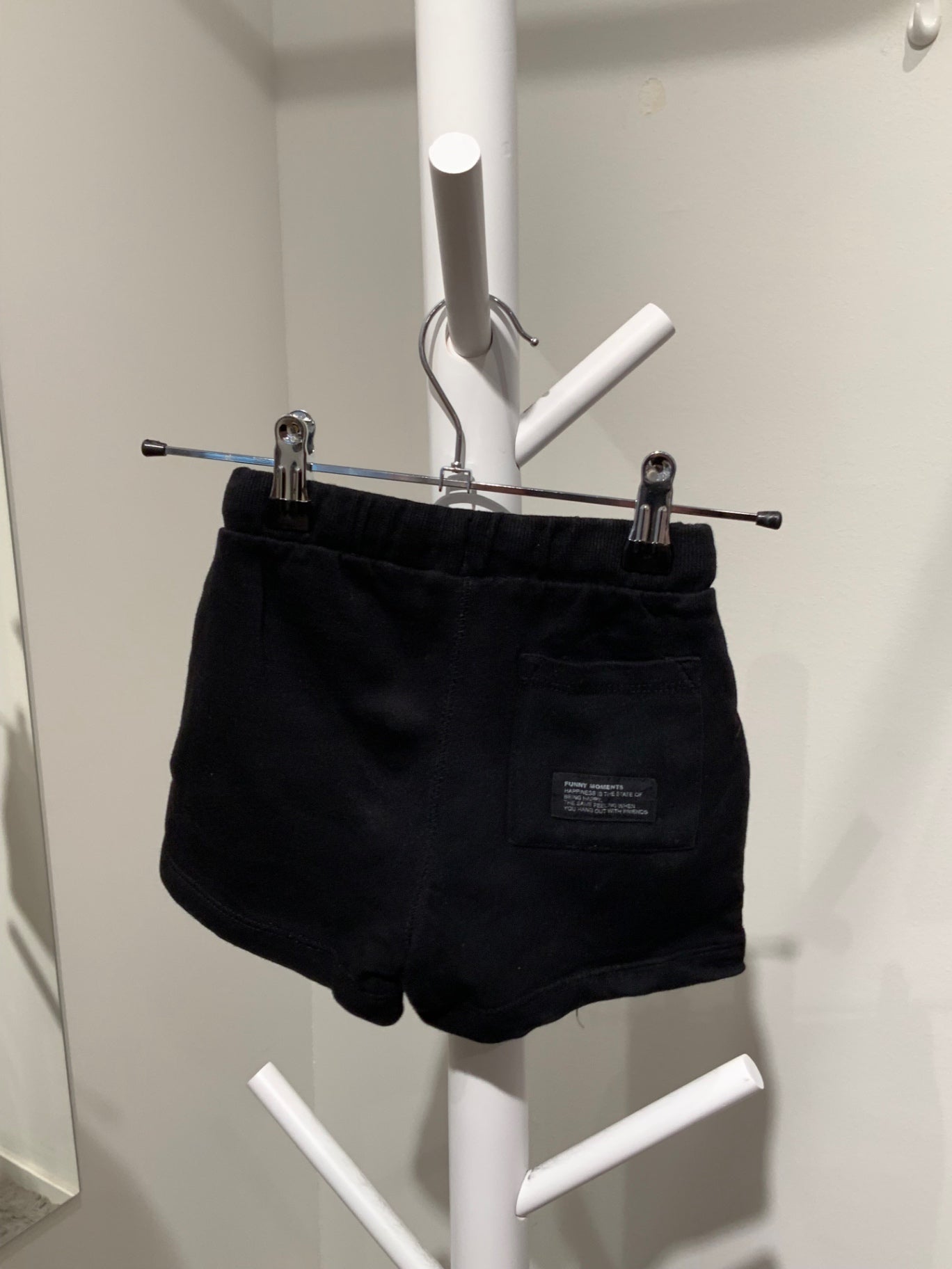 S ZARA Shorts 98 svart