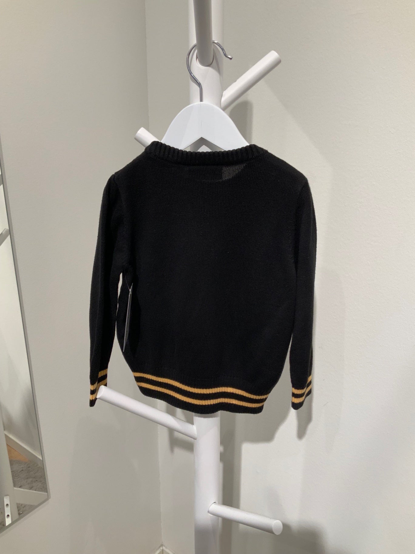 S Mini Rodini Tröja 80/86 svart/groilla