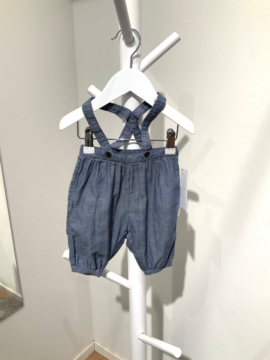 S Lindex Hängselbyxa 56 blå