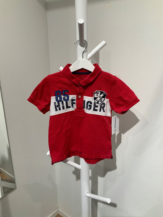S Tommy Hilfiger Piketröja 98/104 röd