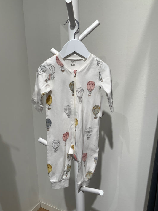 S Lindex Pyjamas 68 Vit/luftballong