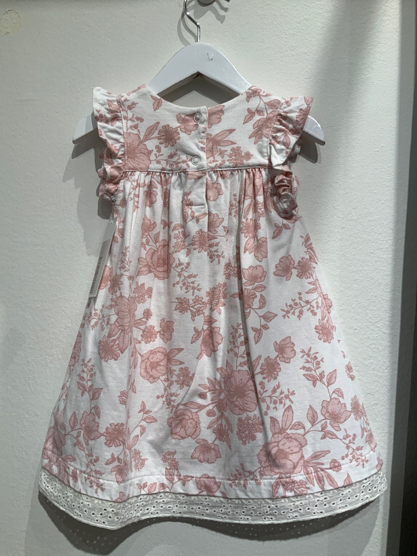 K Newbie Klänning 80 Vit/Blommig