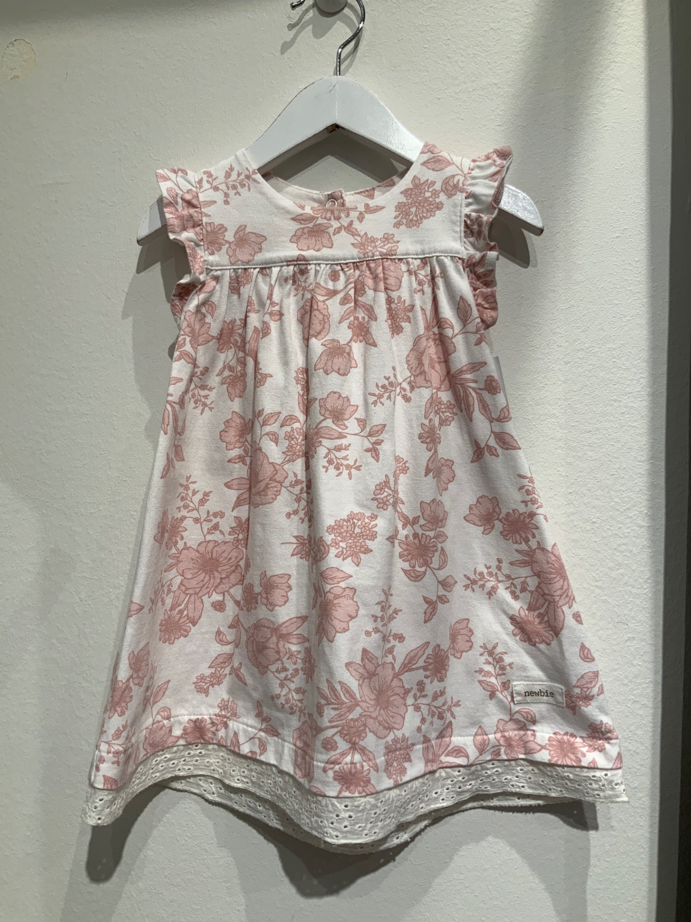K Newbie Klänning 80 Vit/Blommig