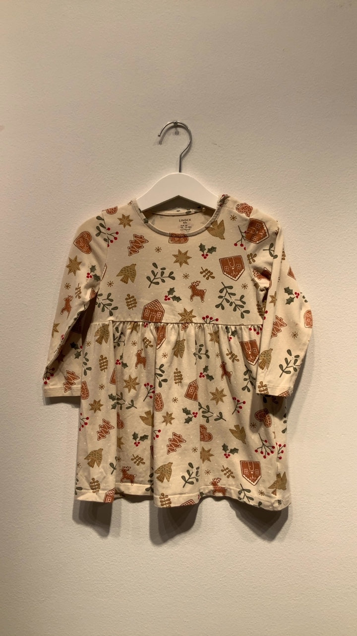 Lindex Klänning 86 Beige/Jultema
