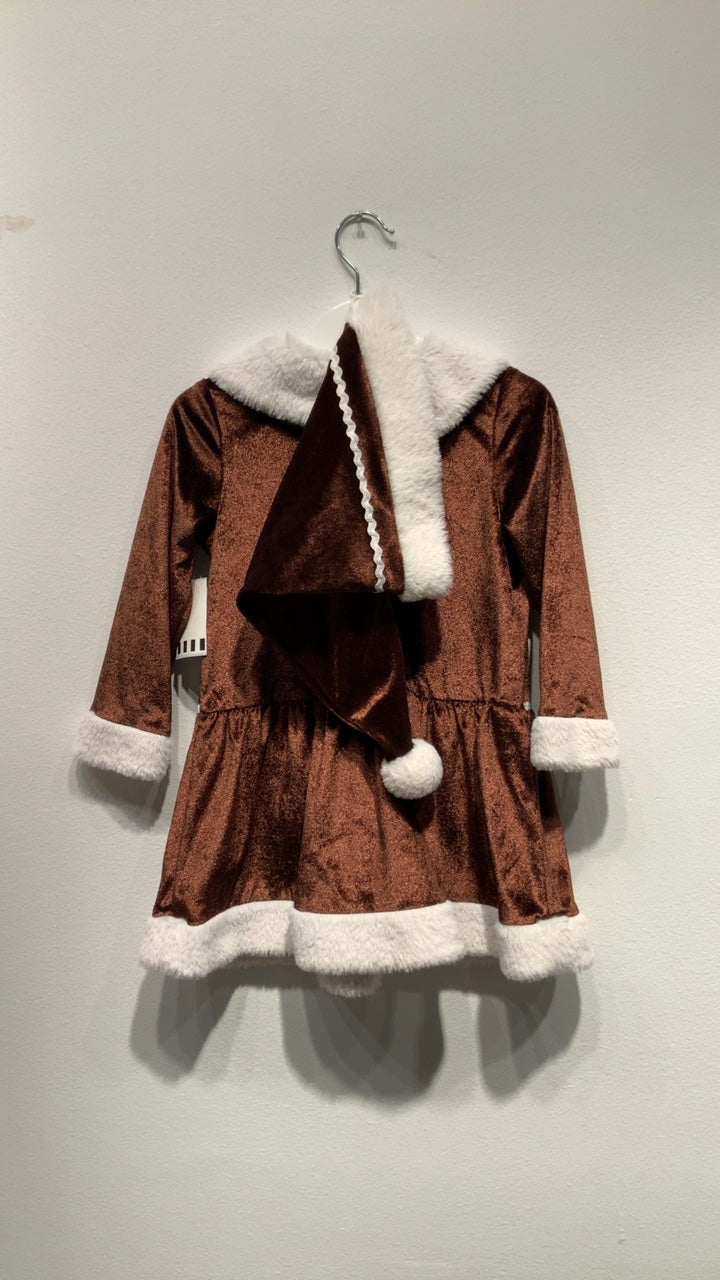 H&M 2-delad maskeradset 98/104 Brun/Pepparkaksklänning