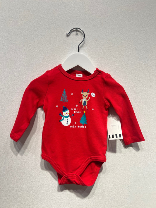 LCW baby Body 62/68 Röd/Jultema