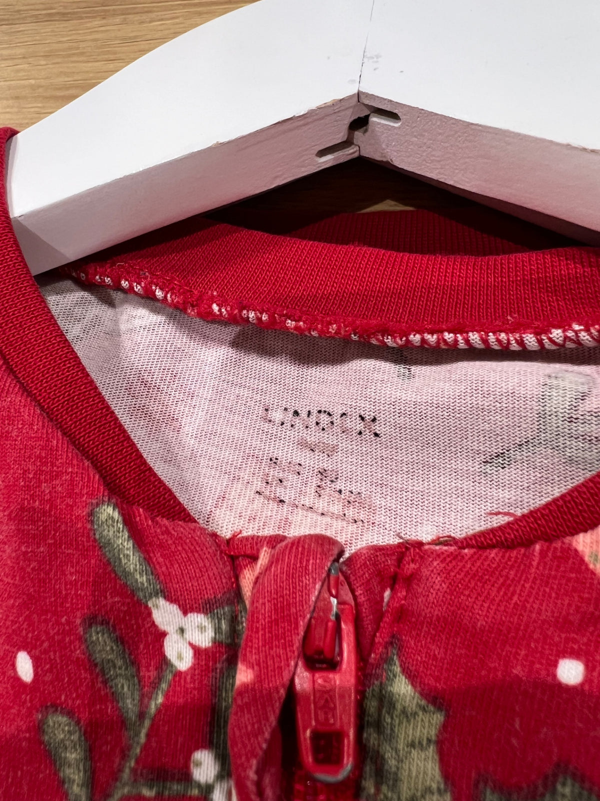Lindex Pyjamas 80 Röd/Jultema