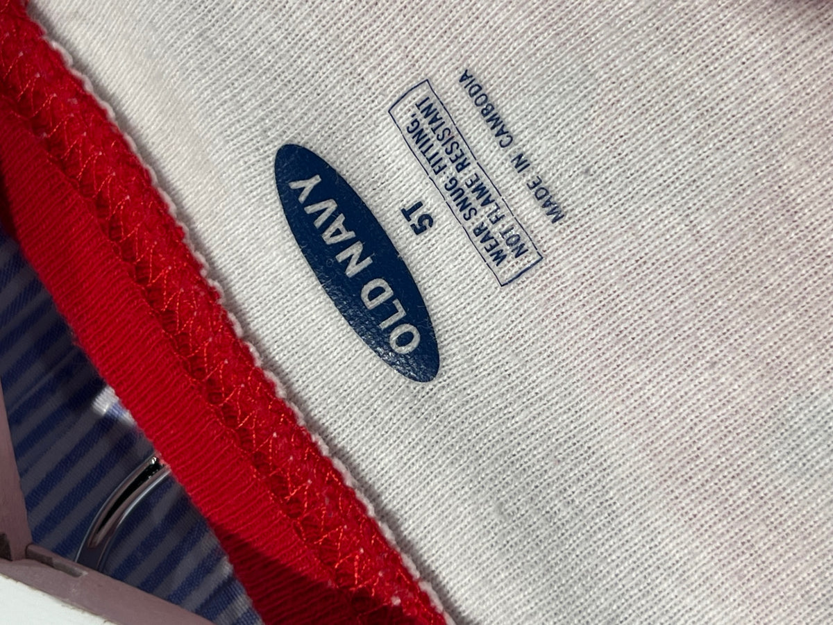 Old Navy Pyjamas 110/116 Vit/röd