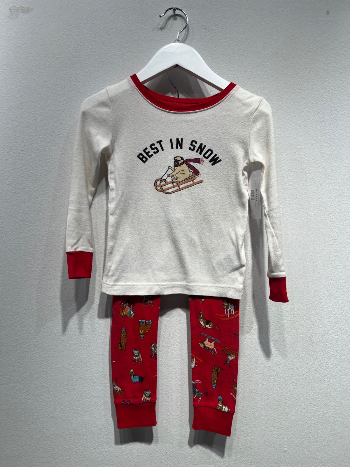 Old Navy Pyjamas 110/116 Vit/röd