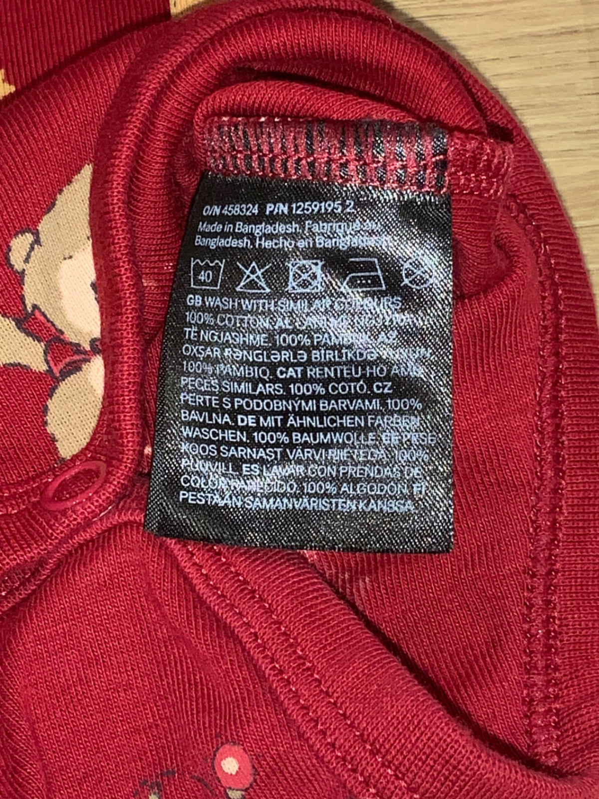 H&M Body 68 Röd/Jul