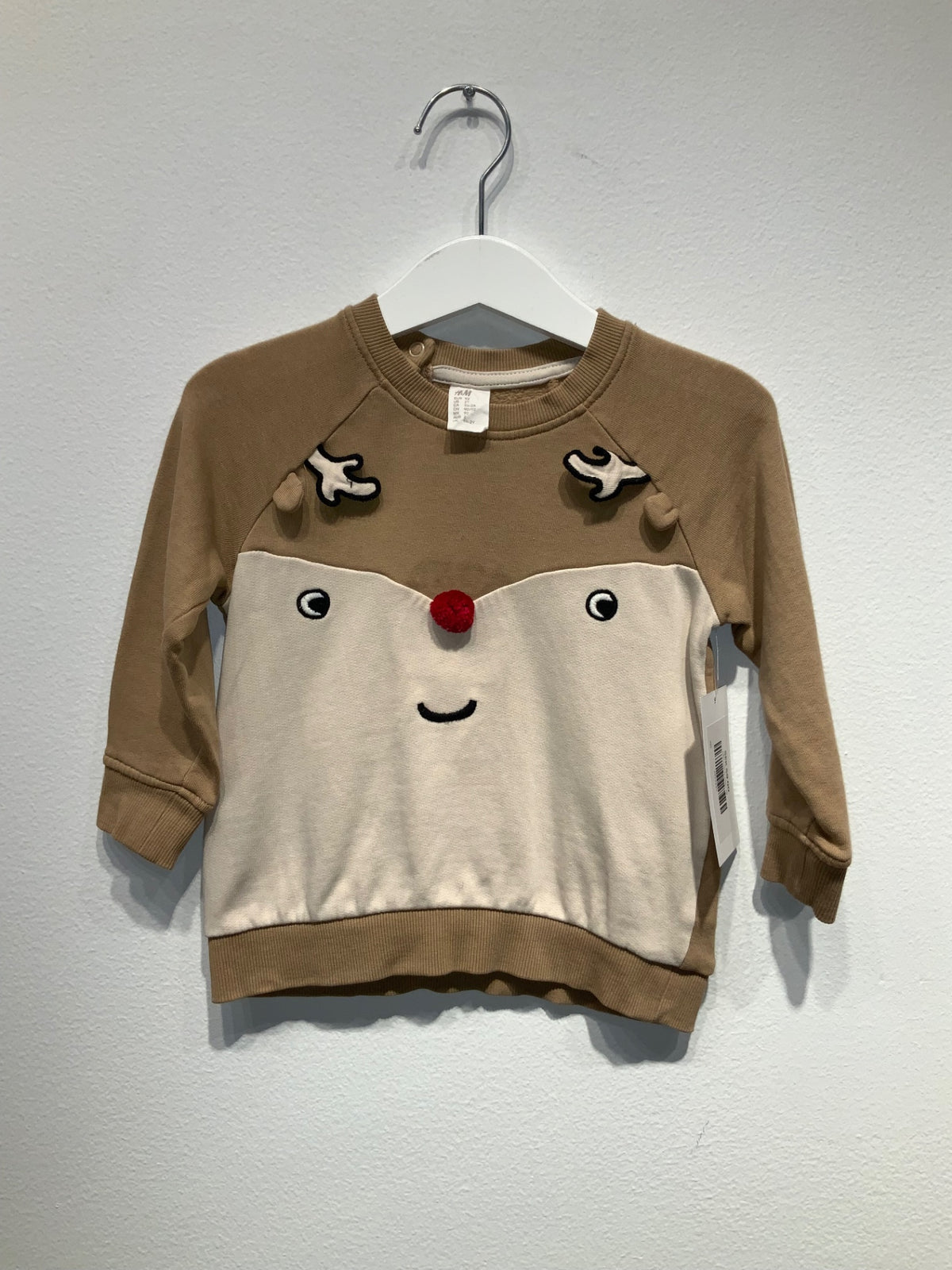 H&M Tröja 92 Beige/Älg