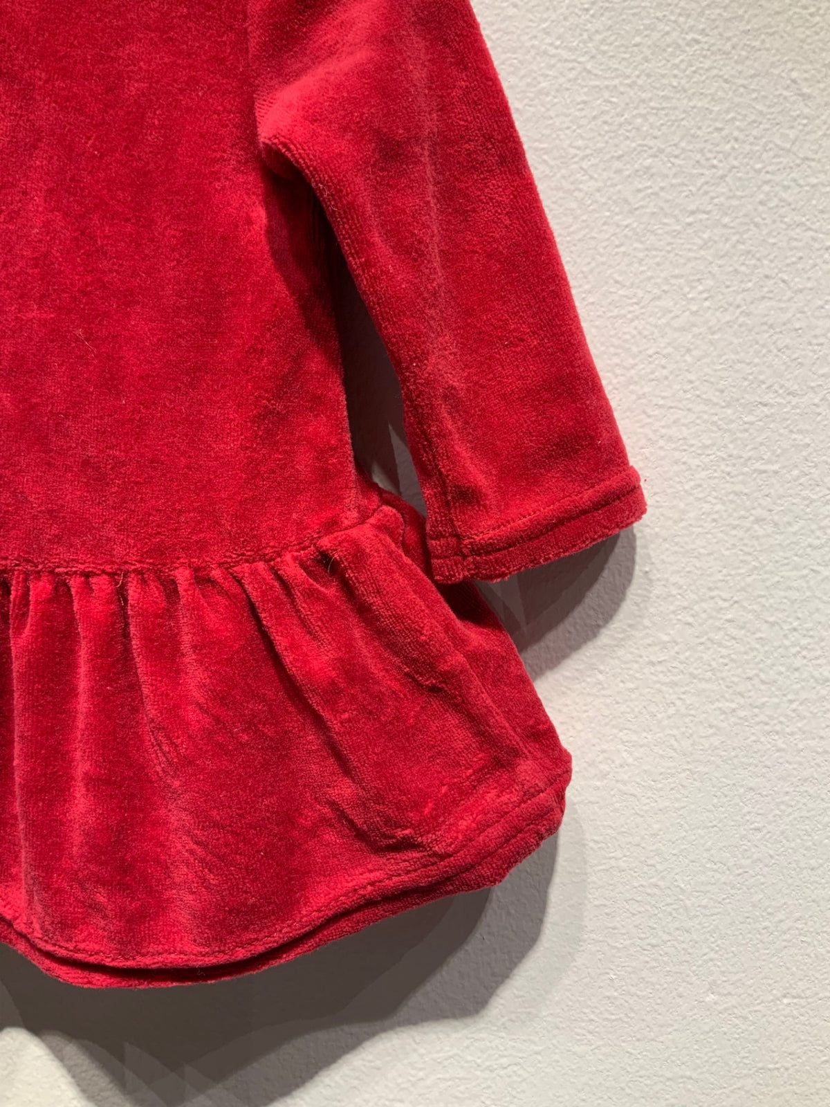 H&M Velour tröja 62 Röd