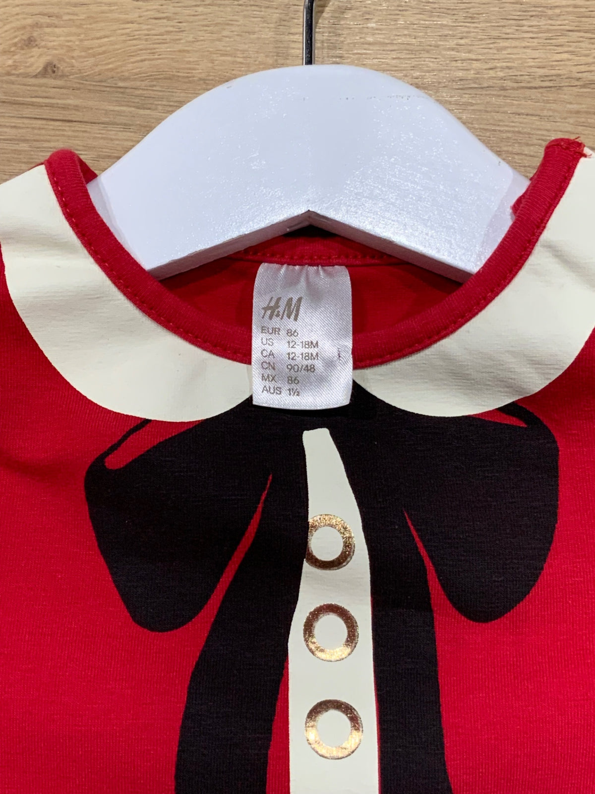H&M Tröja 86 Röd/Jultema