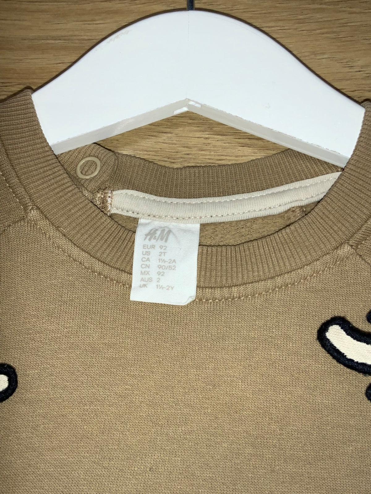 H&M Tröja 92 Beige/Älg