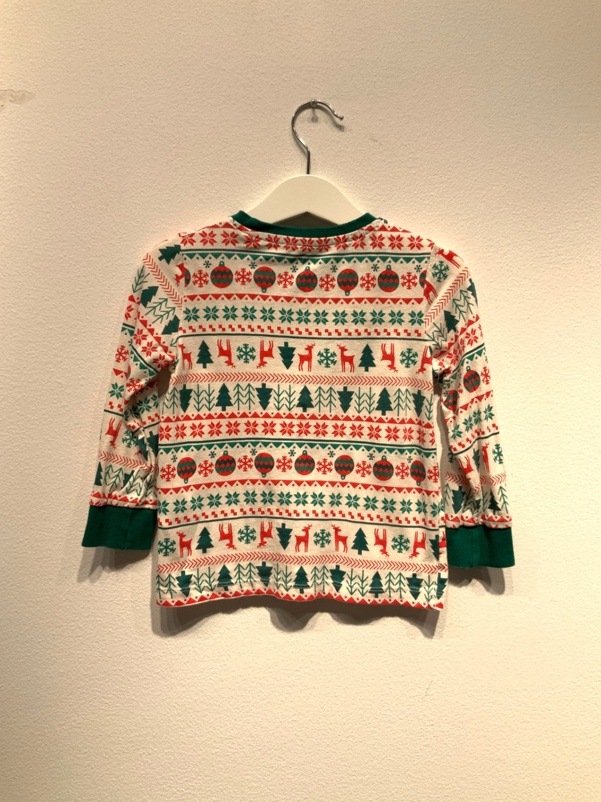 Lupilu Tröja 98/104 Vit/Grön/Jultema