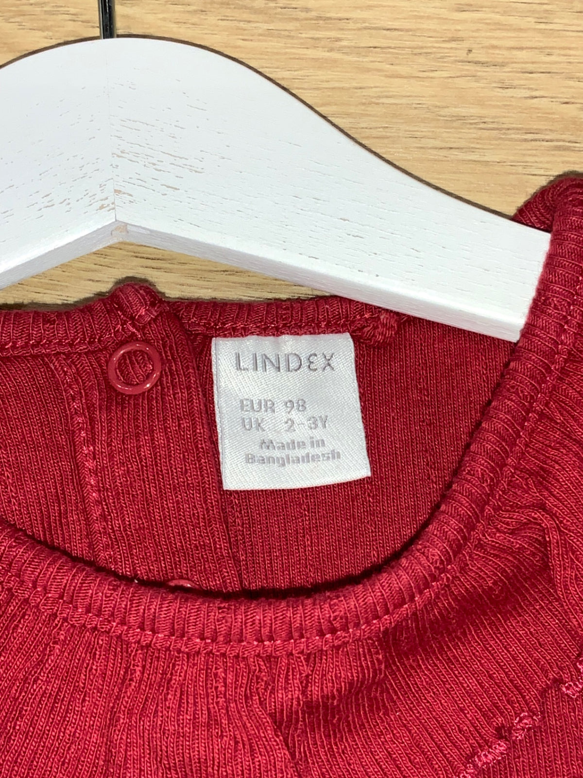 Lindex Klänning 98 Röd