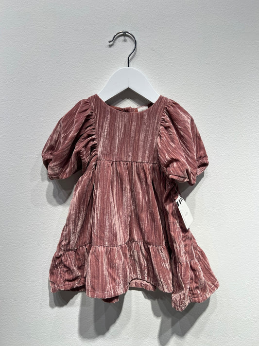 H&M Klänning i sammet 74 Lila