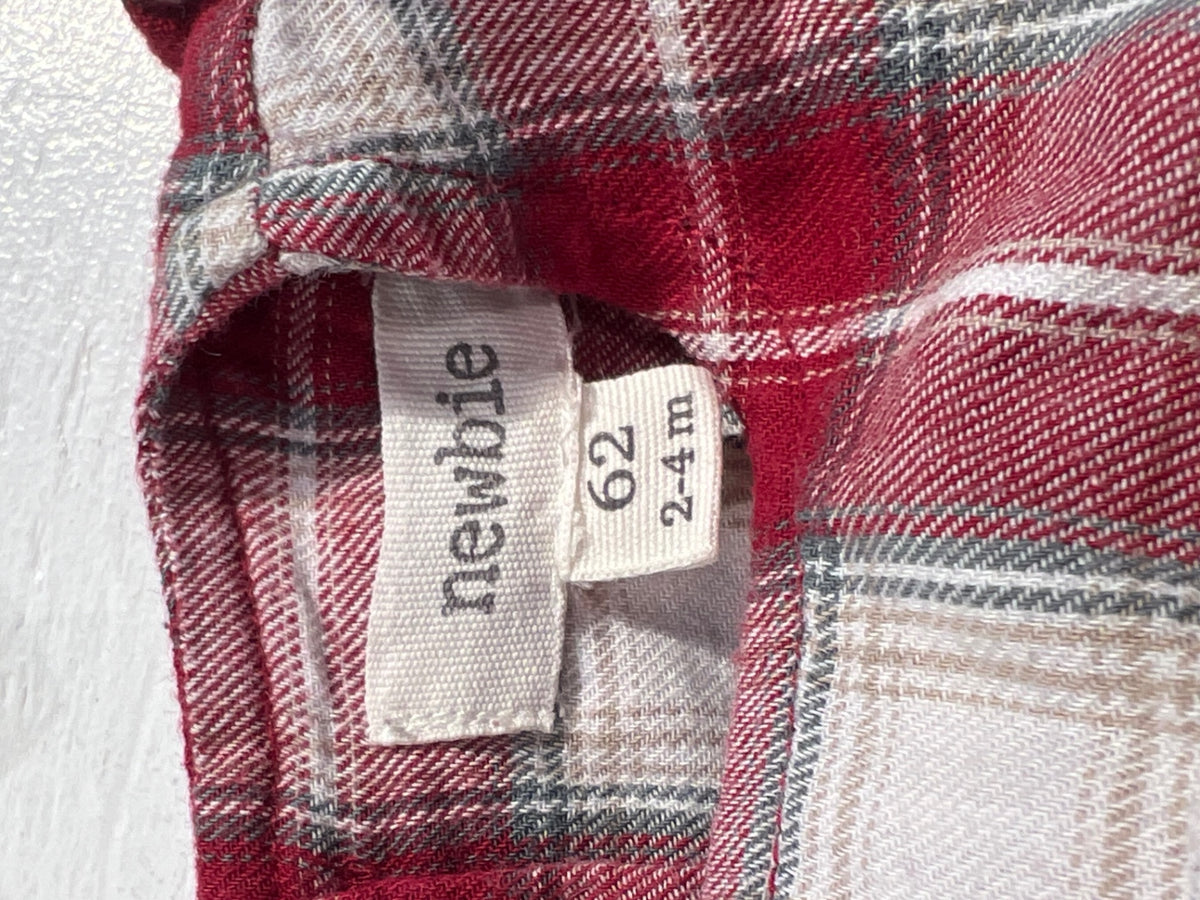 Newbie Klänning 62 Röd/Rutig