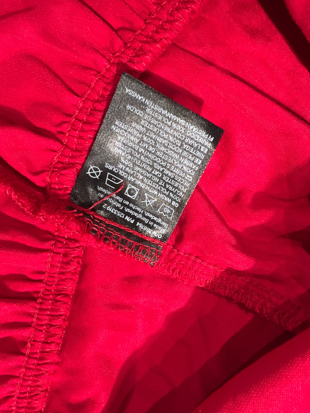H&M Klänning i sammet 74 Röd