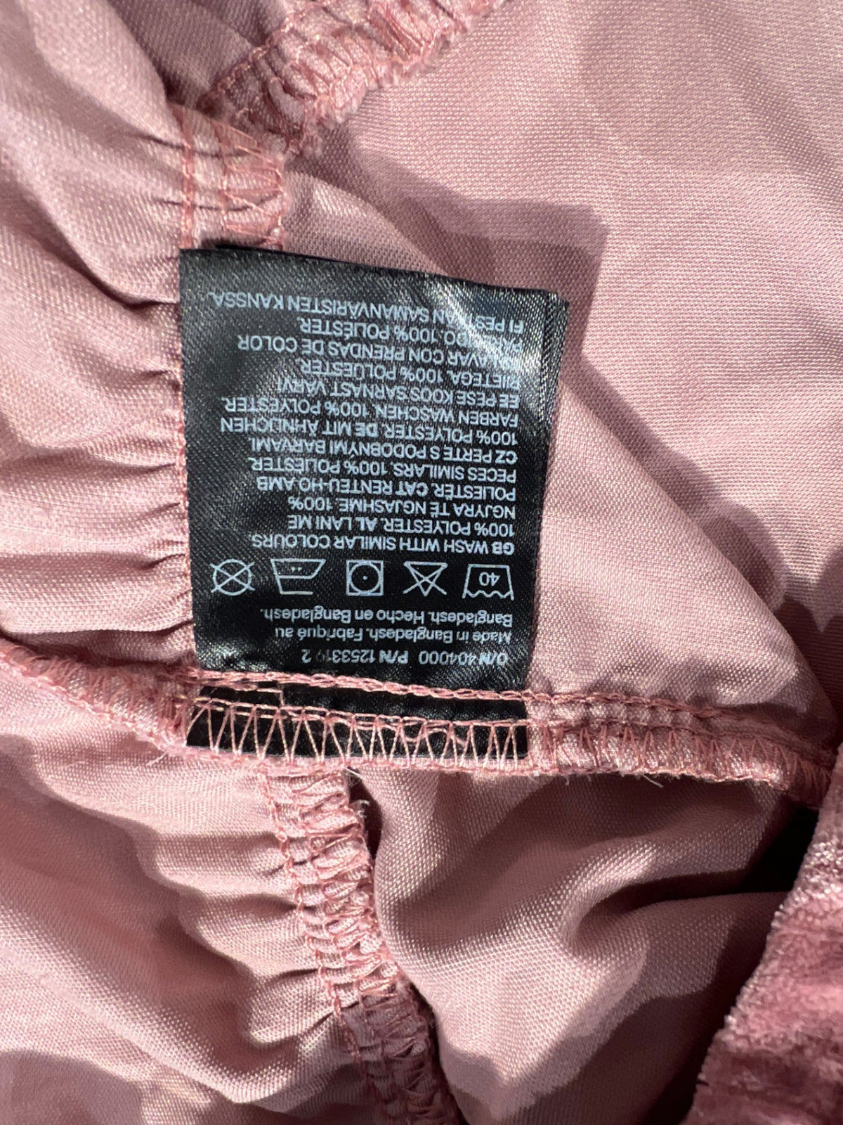 H&M Klänning i sammet 74 Lila