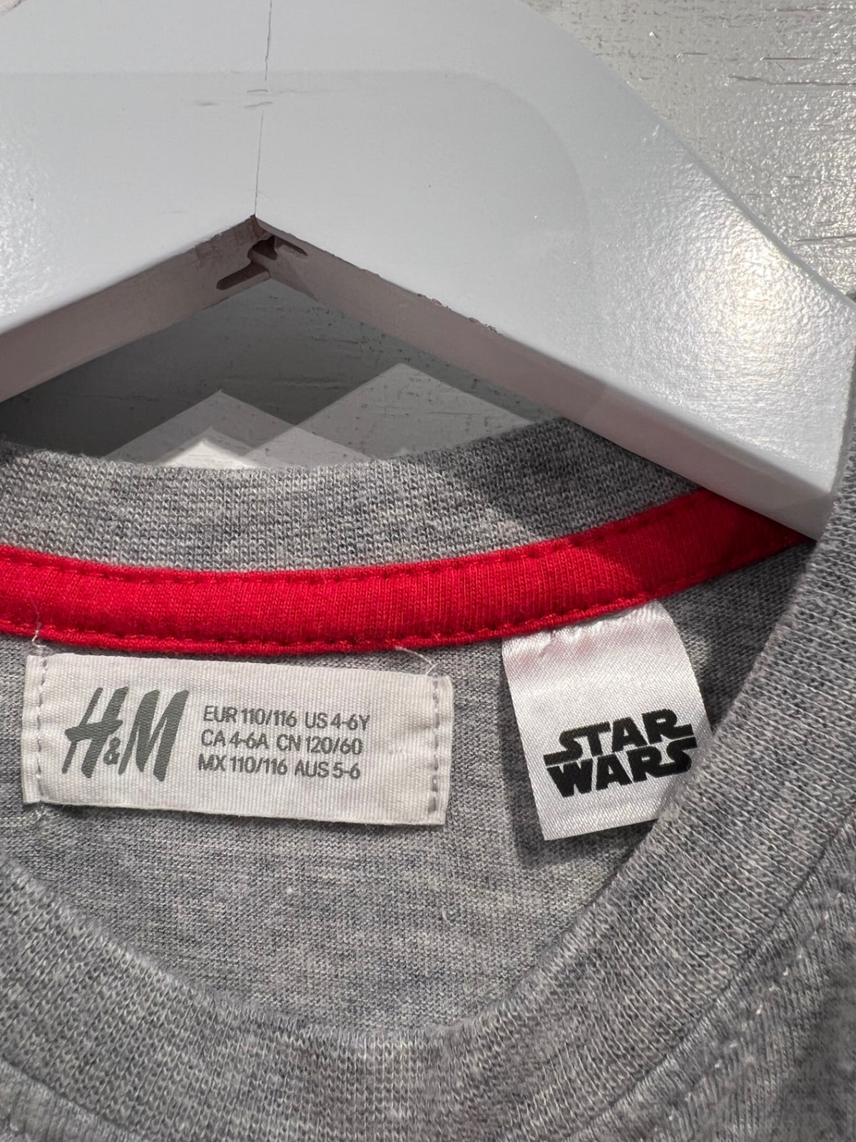 H&M Långärmad tröja 110/116 Grå/StarWars