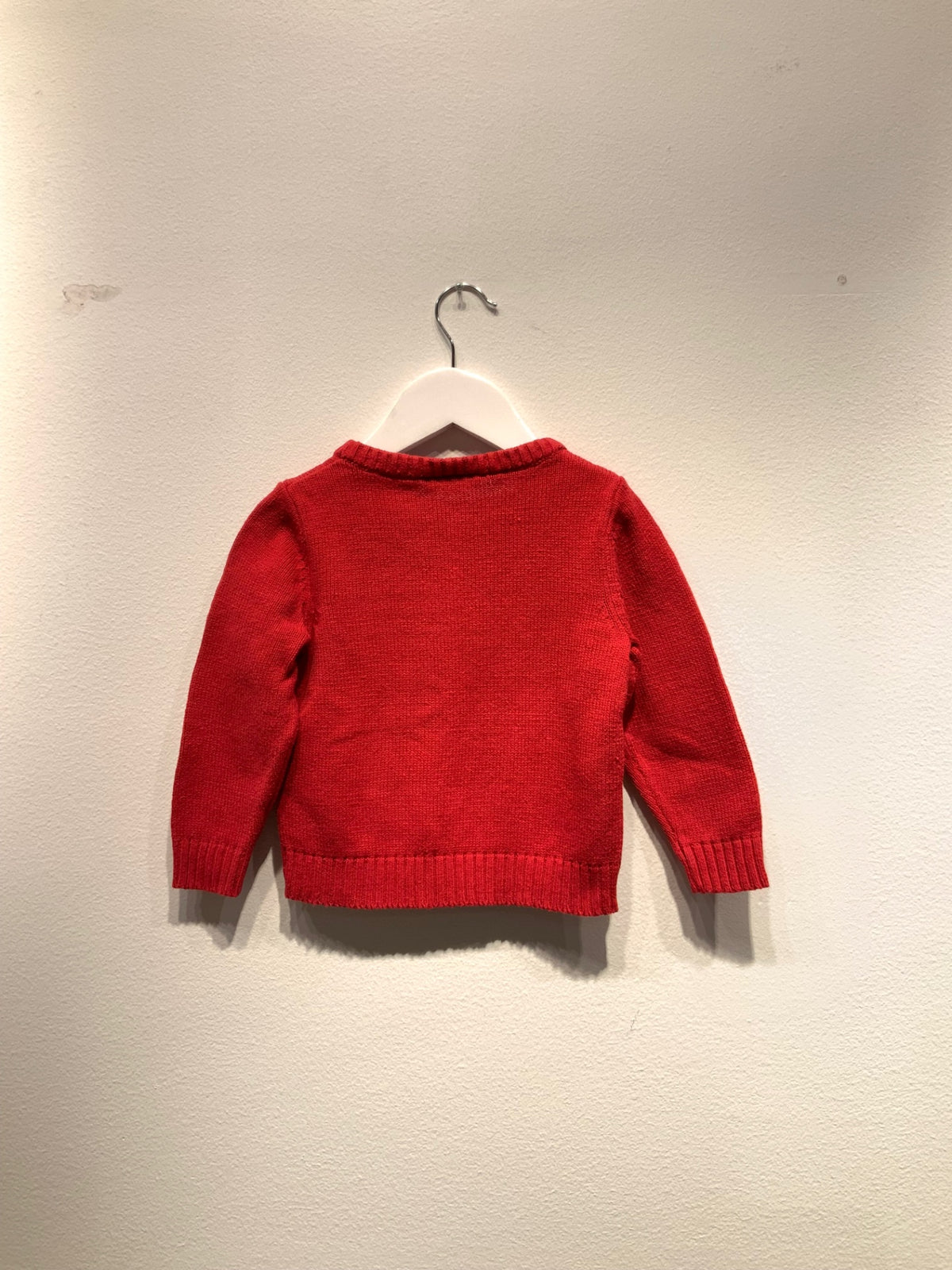 NameIt Stickad tröja 92 Röd/Jultema