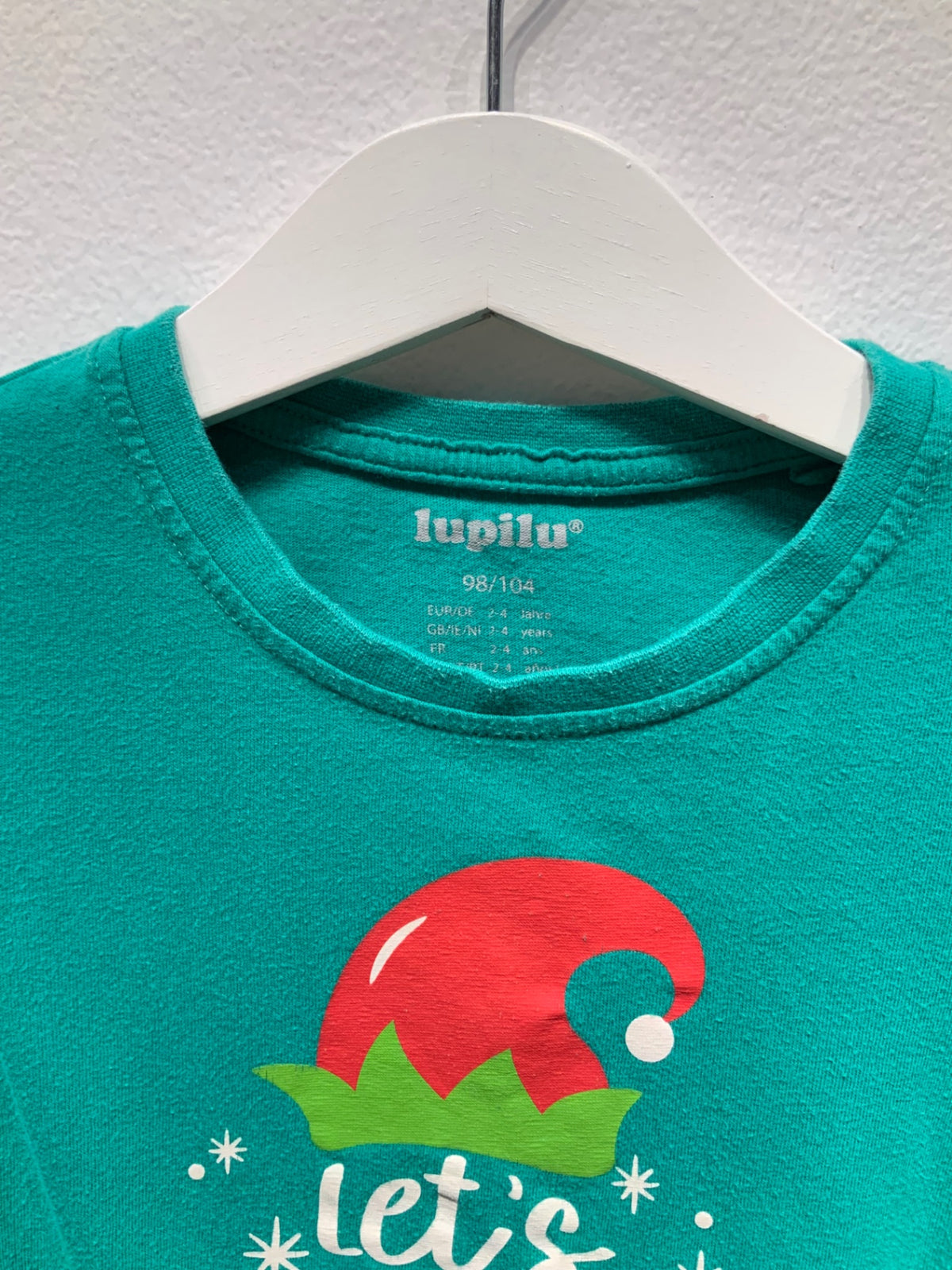 Lupilu Pyjamas set 98/104 Grön/Röd Jultema
