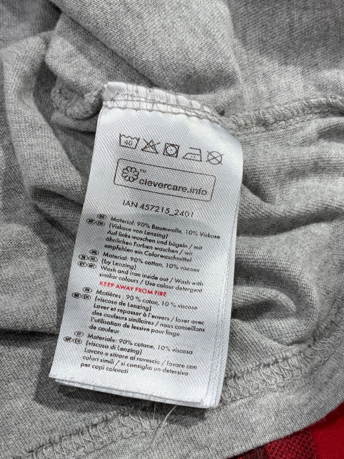 Lupilu Pyjamas set 98/104 Grå/Röd Jultema