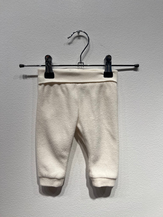 H&M Velour byxor 62 Cremevit